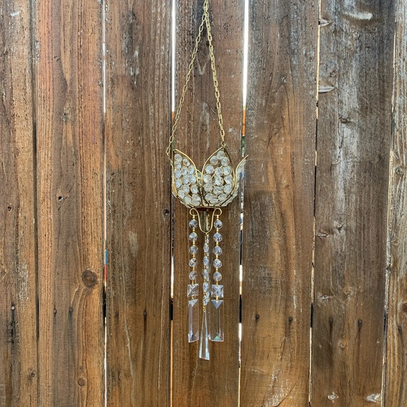 Lotus Crystal Chandelier Candle Holder Wind Chime Sun Catcher Mobile - Picture 11 of 11